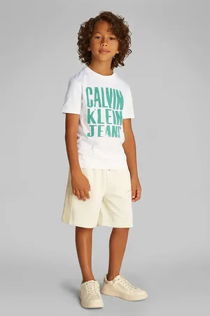Calvin Klein T-shirt bawełniany dziecięcy kolor z nadrukiem IB0IB02459