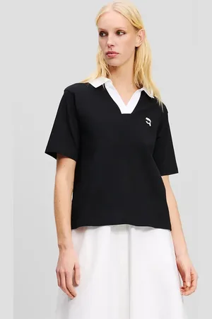Karl Lagerfeld T-shirt bawełniany damski kolor A2W17111