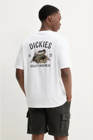 Dickies T-shirt bawełniany męski kolor z nadrukiem DK0A4Z990WH1