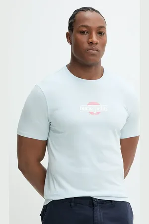 Guess T-shirt bawełniany męski kolor z aplikacją M5GI23 K8HM0