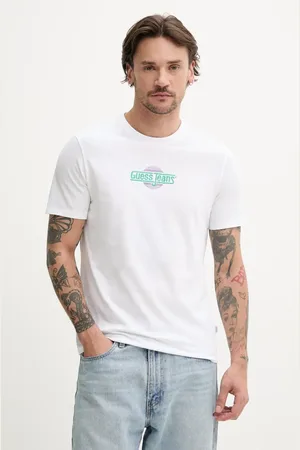 Guess T-shirt bawełniany męski kolor z aplikacją M5GI23 K8HM0