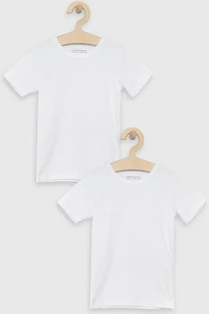 Benetton T-shirt dziecięcy (2-pack) kolor gładki