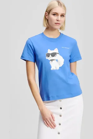 Karl Lagerfeld T-shirt bawełniany damski kolor A2W17119
