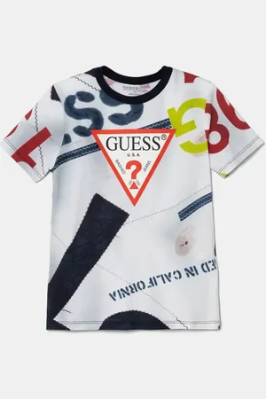 Guess T-shirt bawełniany dziecięcy kolor wzorzysty L5RI05 K8HM4
