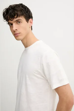 MC2 SAINT BARTH T-shirt lniany męski kolor gładki ECS0003