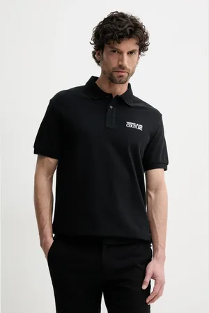 VERSACE Polo bawełniane męski kolor z aplikacją 78GAG623 J0003
