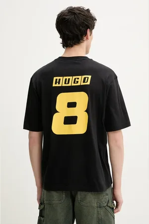 Hugo Blue T-shirt bawełniany męski kolor z nadrukiem 50541252