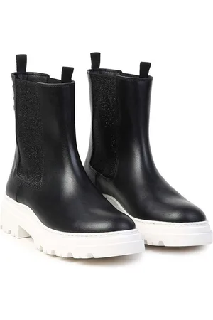 Karl Lagerfeld Sztyblety skórzane dziecięce kolor Z30308