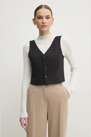 Calvin Klein Kamizelka kolor jednorzędowa J20J225321