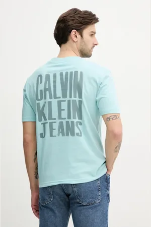 Calvin Klein T-shirt bawełniany męski kolor z nadrukiem J30J327523
