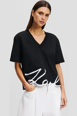 Karl Lagerfeld T-shirt bawełniany damski kolor A2W17104