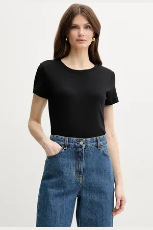 MARELLA T-shirt bawełniany LANGUE damski kolor 2513971025200