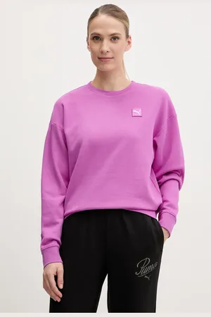 PUMA Bluza bawełniana damska kolor gładka 685017