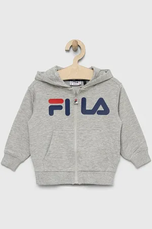 Fila Bluza dziecięca kolor z kapturem z nadrukiem