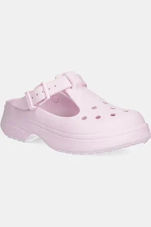 Crocs Klapki Classic Mary Jane Clog damskie kolor na platformie 210581-6ZW