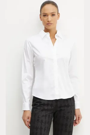 Guess Koszula TIZIANA damska kolor regular z kołnierzykiem klasycznym W5RH31 WAF10