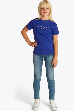 Tommy Hilfiger T-shirt dziecięcy bawełniany kolor gładki KS0KS00397