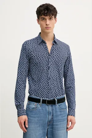 HUGO BOSS Koszula męska kolor slim z kołnierzykiem klasycznym 50539456