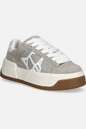 Naked Wolfe Sneakersy zamszowe Sound kolor Sound Light Grey Cow Suede