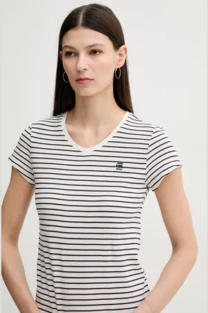 G-Star T-shirt bawełniany damski kolor granatowy