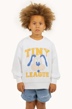 Tiny Cottons Bluza bawełniana dziecięca TINY LEAGUE GRAPHIC SWEATSHIRT kolor z nadrukiem SS25-102
