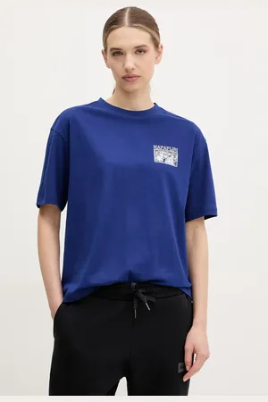 Napapijri T-shirt bawełniany S-Nice damski kolor NP0A4IG4B2U1