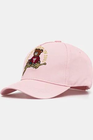 Guess Czapka z daszkiem bawełniana dziecięca kolor z aplikacją H5RZ09 WO08O