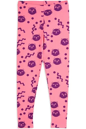 Mini Rodini Legginsy bawełniane dziecięce Squiggly cats kolor wzorzyste 2513011728