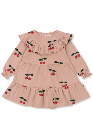 Konges Sløjd Sukienka bawełniana dziecięca MALLI GLITTER DRESS GOTS kolor mini rozkloszowana KS101792