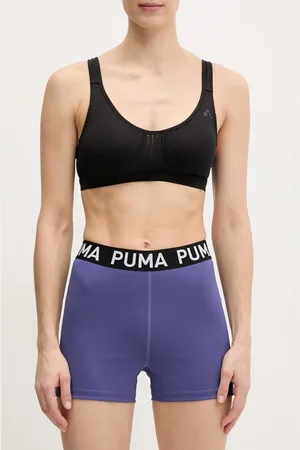 PUMA Szorty treningowe Strong kolor z nadrukiem high waist 526002
