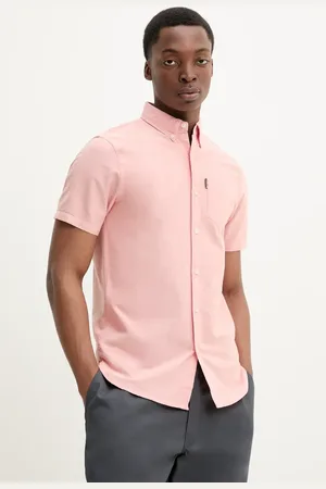 Superdry Koszula bawełniana męska kolor regular z kołnierzykiem button-down M4010944A-F5M