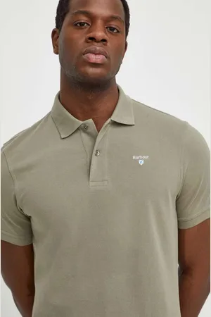 Barbour Polo bawełniane kolor gładki MML0358