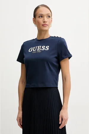 Guess T-shirt bawełniany damski kolor W5GI15 K8FQ4