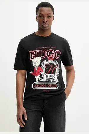 HUGO BOSS T-shirt bawełniany męski kolor z nadrukiem 50538254