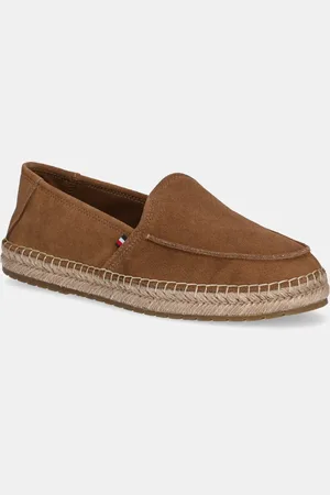 Tommy Hilfiger Espadryle zamszowe HILFIGER FLEX ESPA SUEDE LOAFER kolor FM0FM05392