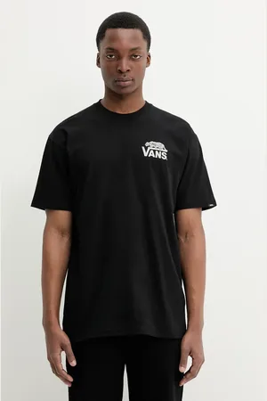 Vans T-shirt bawełniany męski kolor z nadrukiem VN000M3YBLK1