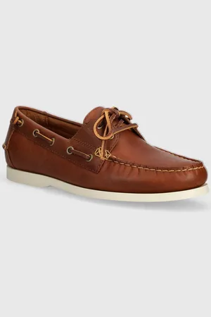 Ralph Lauren Mokasyny skórzane Merton Boat męskie kolor 803932996002