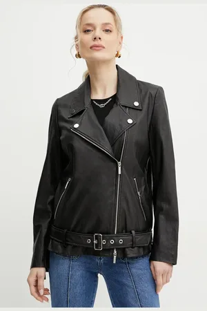 Armani Exchange Ramoneska skórzana kolor przejściowa XW000218 AF10854