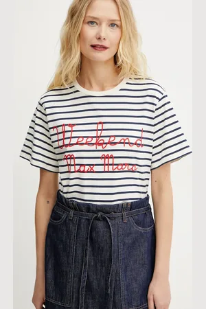 Max Mara T-shirt bawełniany damski kolor 2515971042600