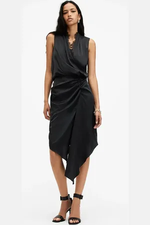 AllSaints Sukienka ABI LACE kolor mini prosta W256DB
