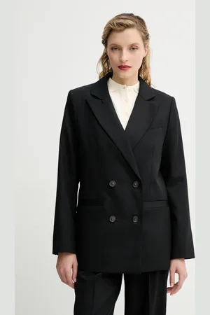 A.P.C. Marynarka wełniana veste lucy kolor dwurzędowa gładka WOAPO.F03212