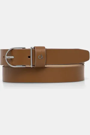Calvin Klein Pasek skórzany damski kolor K60K613147