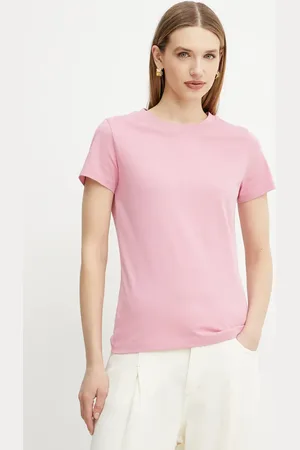 HUGO BOSS T-shirt bawełniany kolor fioletowy 50506973