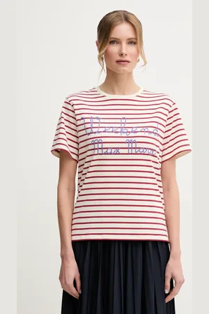 Max Mara T-shirt bawełniany damski kolor 2515971042600