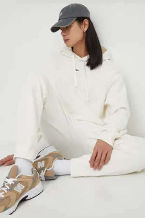 HUGO BOSS Bluza bawełniana męska kolor z kapturem gładka 50486478