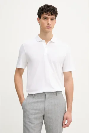 HUGO BOSS Polo bawełniane męski kolor gładki 50539814
