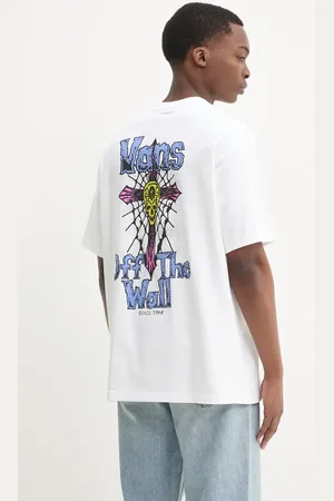 Vans T-shirt bawełniany męski kolor z nadrukiem VN000NWNWHT1