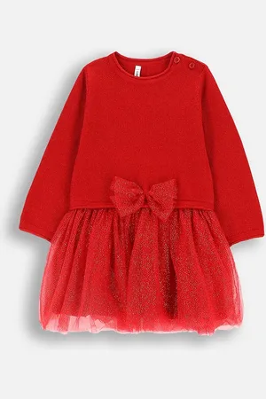 COCCODRILLO Sukienka dziecięca kolor mini rozkloszowana ELEGANT BABY GIRL