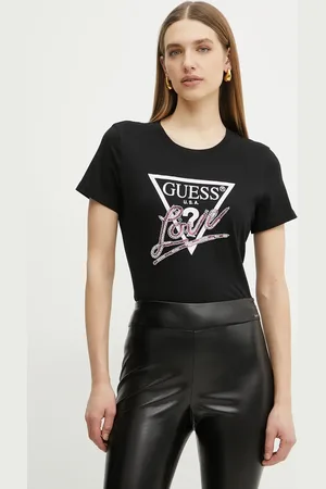 Guess T-shirt bawełniany damski kolor W5GI05 I3Z14