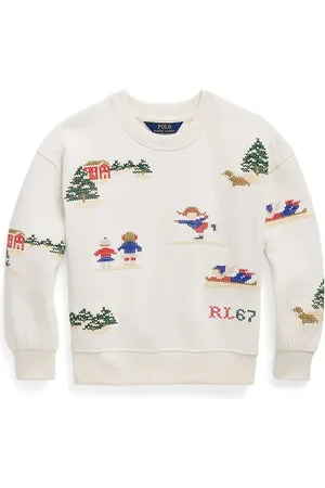 Ralph Lauren Bluza bawełniana dziecięca kolor z nadrukiem 312952129001